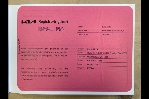 Kia Ceed Sportswagon 1.0 T-GDi DynamicLine|TREKHAAK|CARPLAY+ANDROID|STOEL-,STUURVERW|CAMERA|CRUISE,CLIMATE|1E EIG.|INCL.BTW|