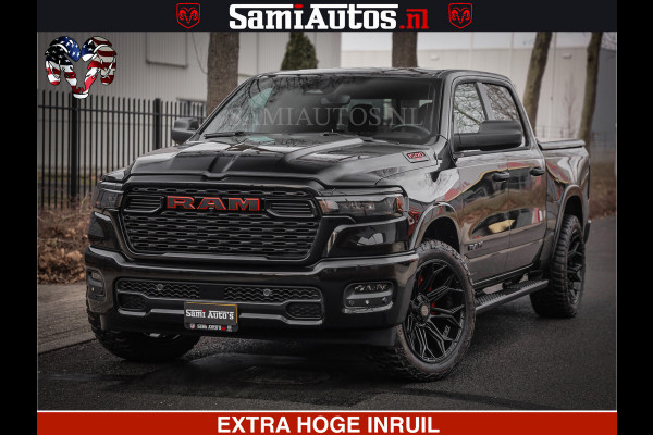 Dodge Ram RS LEDER RODE STIKSELS | 6 PERSOONS | 420Pk 636Nm | Pick-Up | Comfortabele Dubbele Cabine met Royale 6 Zitplaatsen | BPM vrij | Nu Leverbaar uit Voorraad | Voorraad Nr 2217- 2911