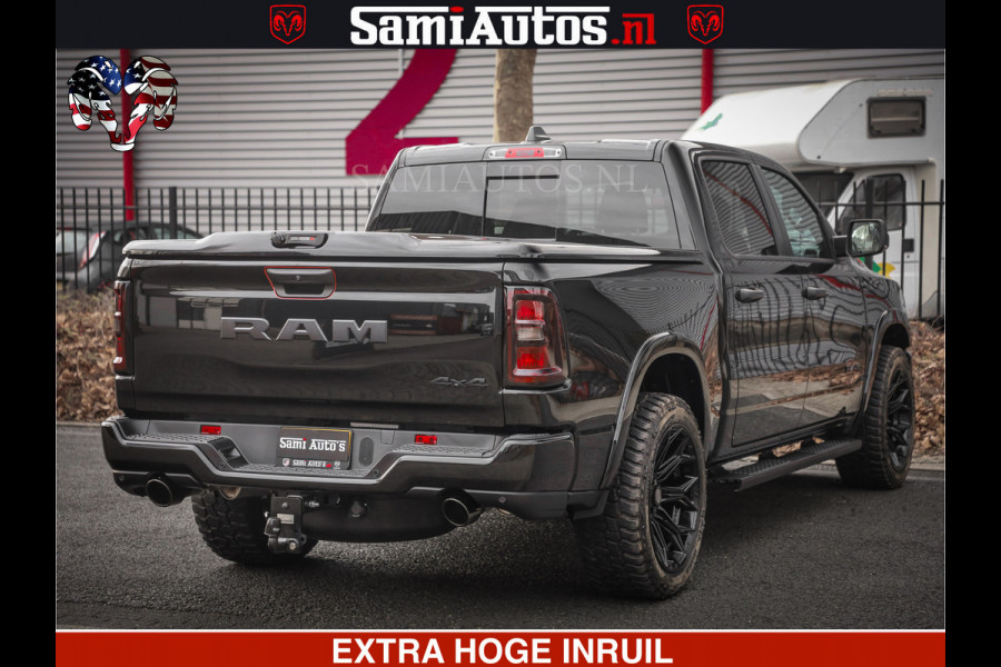 Dodge Ram RS LEDER RODE STIKSELS | 6 PERSOONS | 420Pk 636Nm | Pick-Up | Comfortabele Dubbele Cabine met Royale 6 Zitplaatsen | BPM vrij | Nu Leverbaar uit Voorraad | Voorraad Nr 2217- 2911