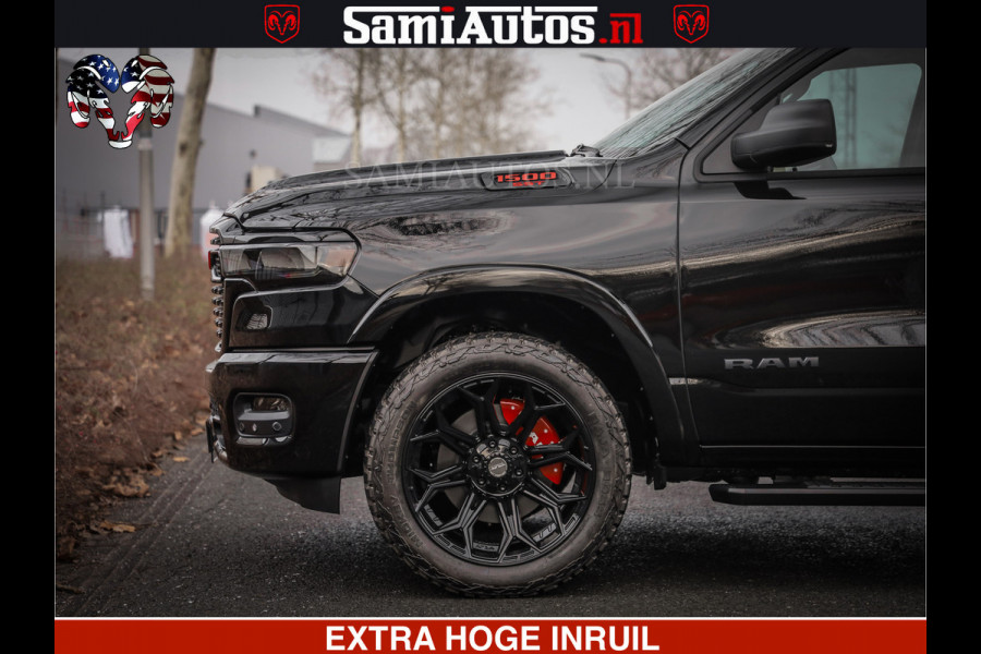 Dodge Ram RS LEDER RODE STIKSELS | 6 PERSOONS | 420Pk 636Nm | Pick-Up | Comfortabele Dubbele Cabine met Royale 6 Zitplaatsen | BPM vrij | Nu Leverbaar uit Voorraad | Voorraad Nr 2217- 2911