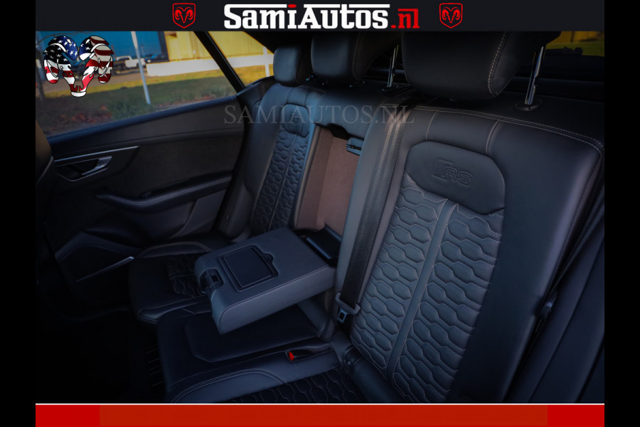 Audi RS Q8 RSQ8 600PK 4.0 TFSI | MATT OLIVE GREEN | QUATTRO | MEGA VOLLE RSQ8 | BANG & OLUFSEN | HUD | 4 WIELBESTURING | 23 INCH AUDI SPORT WHEELS | RS BEKLEDING ZWART | PANO | SOFTCLOSE | De Lamborghini Urus en Audi RS Q8 zijn beide supersnelle SUV's met dezelfde basis (4.0L V8 twin-turbo motor van de VW Group)