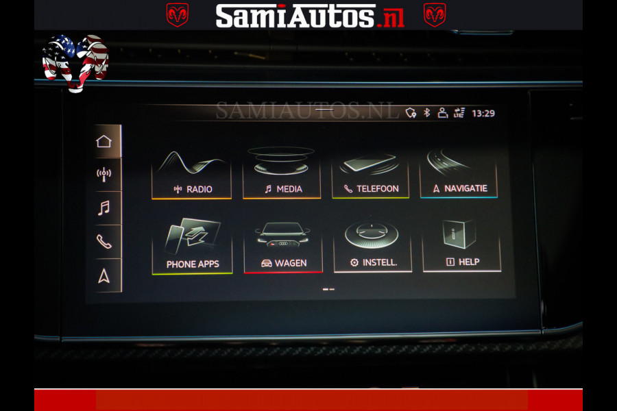 Audi RS Q8 RSQ8 600PK 4.0 TFSI | MATT OLIVE GREEN | QUATTRO | MEGA VOLLE RSQ8 | BANG & OLUFSEN | HUD | 4 WIELBESTURING | 23 INCH AUDI SPORT WHEELS | RS BEKLEDING ZWART | PANO | SOFTCLOSE | De Lamborghini Urus en Audi RS Q8 zijn beide supersnelle SUV's met dezelfde basis (4.0L V8 twin-turbo motor van de VW Group)