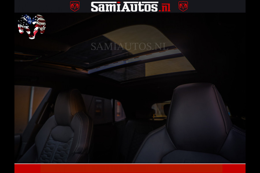 Audi RS Q8 RSQ8 600PK 4.0 TFSI | MATT OLIVE GREEN | QUATTRO | MEGA VOLLE RSQ8 | BANG & OLUFSEN | HUD | 4 WIELBESTURING | 23 INCH AUDI SPORT WHEELS | RS BEKLEDING ZWART | PANO | SOFTCLOSE | De Lamborghini Urus en Audi RS Q8 zijn beide supersnelle SUV's met dezelfde basis (4.0L V8 twin-turbo motor van de VW Group)