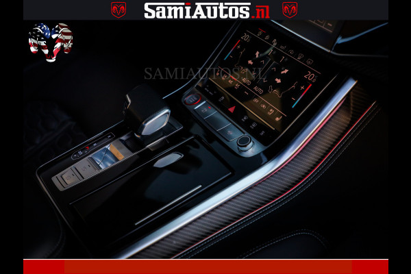 Audi RS Q8 RSQ8 600PK 4.0 TFSI | MATT OLIVE GREEN | QUATTRO | MEGA VOLLE RSQ8 | BANG & OLUFSEN | HUD | 4 WIELBESTURING | 23 INCH AUDI SPORT WHEELS | RS BEKLEDING ZWART | PANO | SOFTCLOSE | De Lamborghini Urus en Audi RS Q8 zijn beide supersnelle SUV's met dezelfde basis (4.0L V8 twin-turbo motor van de VW Group)