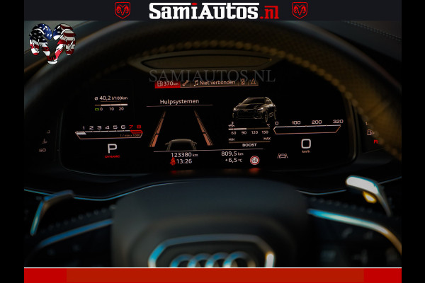 Audi RS Q8 RSQ8 600PK 4.0 TFSI | MATT OLIVE GREEN | QUATTRO | MEGA VOLLE RSQ8 | BANG & OLUFSEN | HUD | 4 WIELBESTURING | 23 INCH AUDI SPORT WHEELS | RS BEKLEDING ZWART | PANO | SOFTCLOSE | De Lamborghini Urus en Audi RS Q8 zijn beide supersnelle SUV's met dezelfde basis (4.0L V8 twin-turbo motor van de VW Group)