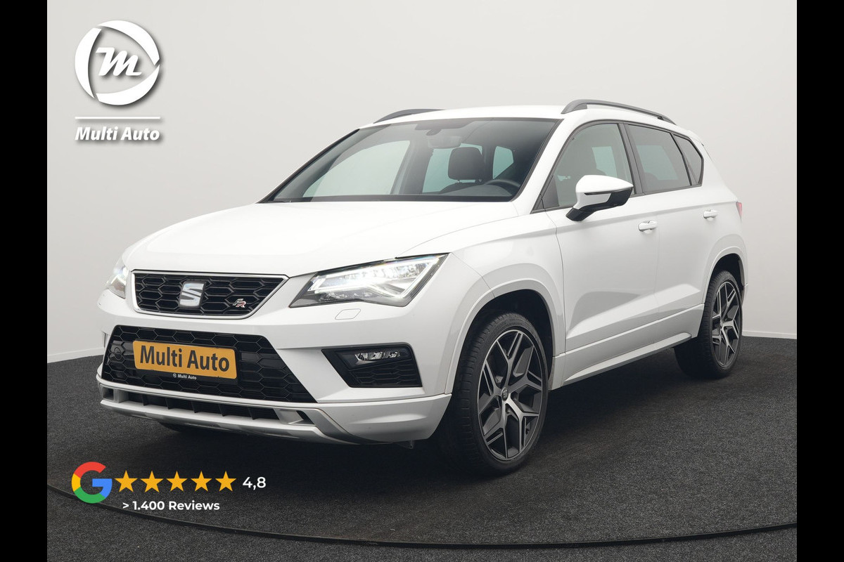 Seat Ateca 1.5 TSI FR DSG 150pk Dealer O.H. | Trekhaak Af Fabriek | Camera | Beats Audio | 19"L.M | Alcantara Sportstoelen Verwarmd | Sfeerverlichting | Apple Carplay | Keyless | Navigatie | DAB | Cruise Control |