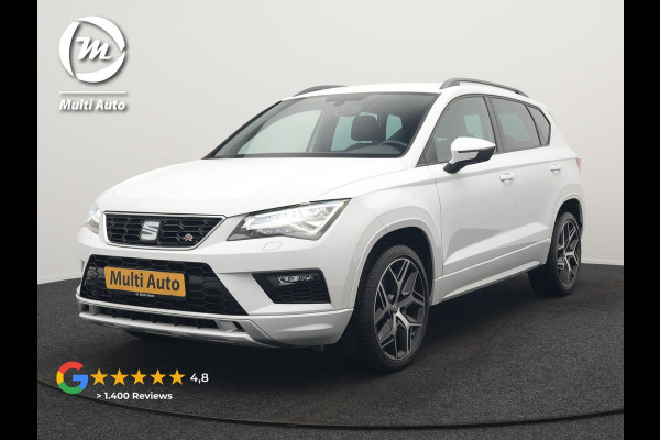 Seat Ateca 1.5 TSI FR DSG 150pk Dealer O.H. | Trekhaak Af Fabriek | Camera | Beats Audio | 19"L.M | Alcantara Sportstoelen Verwarmd | Sfeerverlichting | Apple Carplay | Keyless | Navigatie | DAB | Cruise Control |