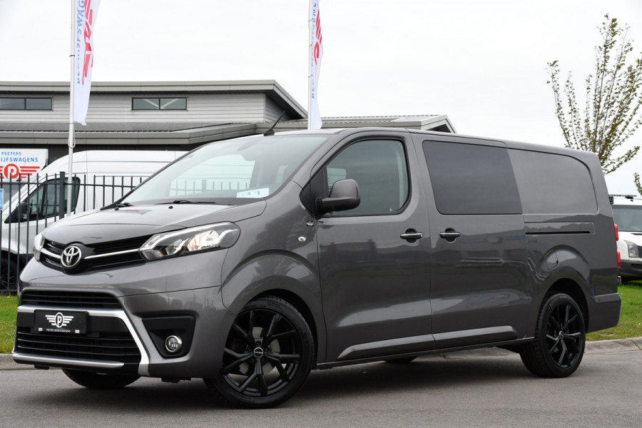 Toyota ProAce Worker 2.0 L3 DC PB Edition Camera, Cruise, Carplay, Clima, 177pk, Automaat, 2 x Schuifdeur, Keyless, NAVI, Uniek!