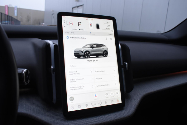 Volvo EX30 272PK Single Motor Extended Range Ultra 69 kWh / 360 Camera / Panoramadak / Voorstoelen en stuurwiel verwarmd / Adaptive cruise / Harman Kardon / Elektrisch verstelbare stoelen / Privacy glass / Elektrische achterklep / Wool Blend bekleding