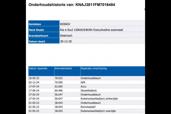 Kia e-Soul 150kW / 64kWh Executive line / Leder / TV. DVD scherm A./ Pdc+Camera / Xenon / Navigatie / Airco-ecc./