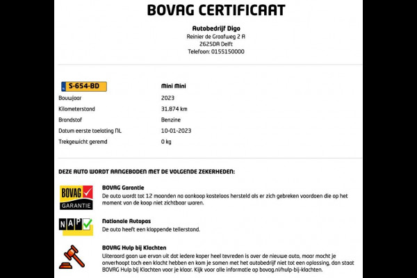 MINI Mini 1.5 Cooper Sports Classic Automaat | Apple Carplay & AndroidAUTO | Parkeersensoren | 1e eigenaar |