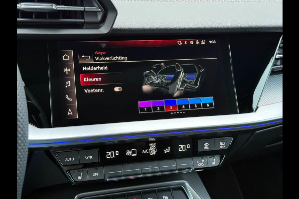 Audi A3 Sportback 35TFSI 150pk S-Tronic Competition S Edition S-Line Black Edtion! Pano|Kuipstoelen|Ambiance|Matrix|Virtual|Camera