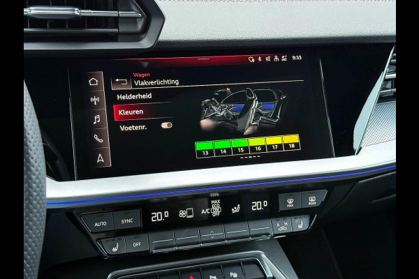 Audi A3 Sportback 35TFSI 150pk S-Tronic Competition S Edition S-Line Black Edtion! Pano|Kuipstoelen|Ambiance|Matrix|Virtual|Camera