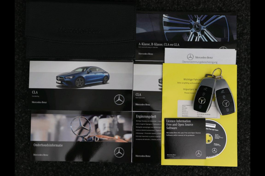 Mercedes-Benz CLA-Klasse 250 e Business Solution AMG Trekhaak | AMG Line | Night Pakket | Panorama Schuif-Kanteldak | 19 Inch AMG velgen. Inclusief 24 maanden MB Certified garantie voor Europa.