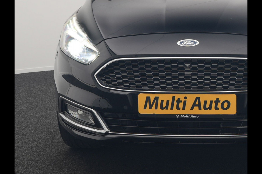 Ford S-Max 2.0 Vignale 7 Persoons 241pk Dealer O.H. | Panodak | Adaptive Cruise | 360 Camera | Lederen Comfortstoelen Memory & Verwarmd | Apple Carplay | Stuur Verwarmd | Keyless | Sfeerverlichting | Blis | Navigatie | DAB |