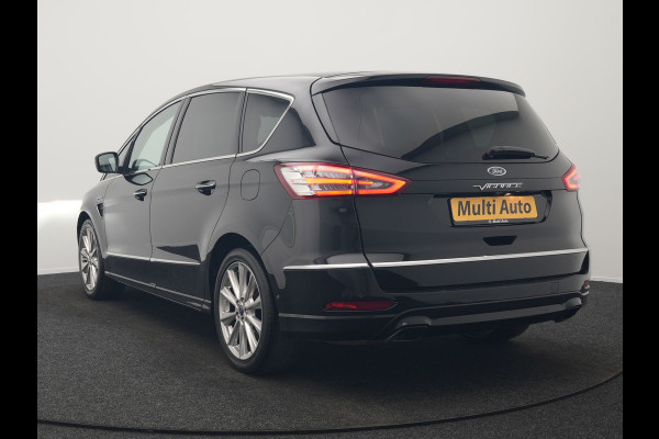 Ford S-Max 2.0 Vignale 7 Persoons 241pk Dealer O.H. | Panodak | Adaptive Cruise | 360 Camera | Lederen Comfortstoelen Memory & Verwarmd | Apple Carplay | Stuur Verwarmd | Keyless | Sfeerverlichting | Blis | Navigatie | DAB |