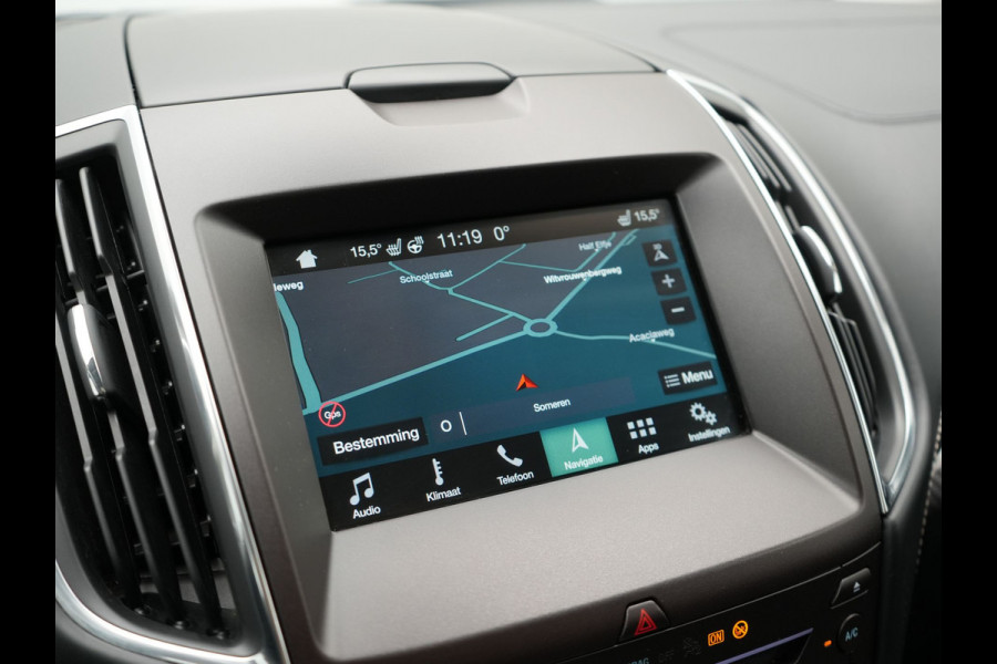 Ford S-Max 2.0 Vignale 7 Persoons 241pk Dealer O.H. | Panodak | Adaptive Cruise | 360 Camera | Lederen Comfortstoelen Memory & Verwarmd | Apple Carplay | Stuur Verwarmd | Keyless | Sfeerverlichting | Blis | Navigatie | DAB |