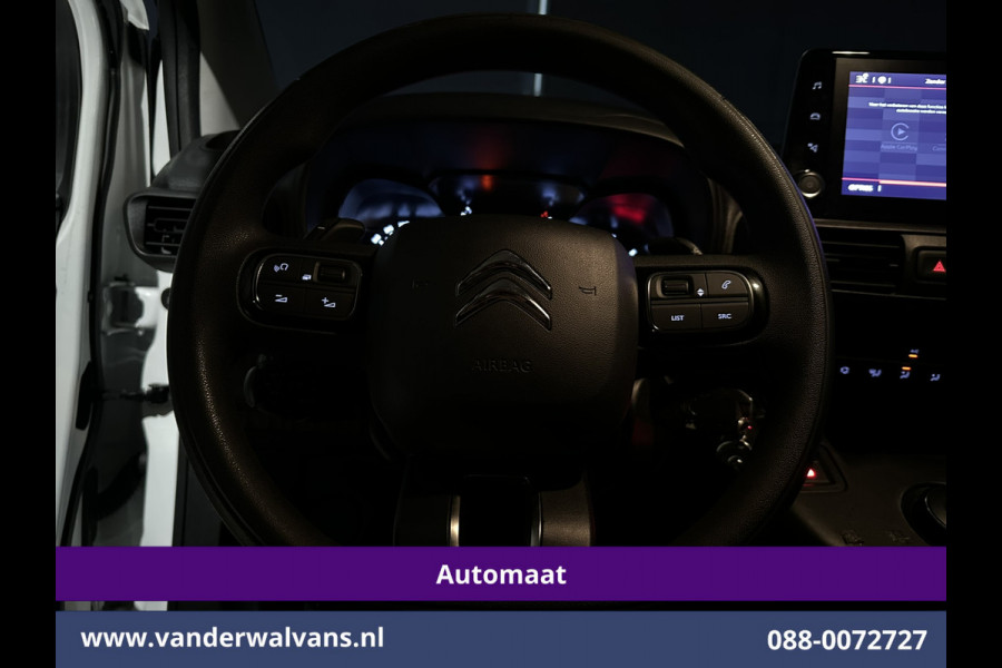 Citroën Berlingo 1.2 PureTech 131pk Automaat **Benzine** L1H1 Inrichting Euro6 Airco | 3-Zits | Camera | Navigatie Apple Carplay, Android Auto, Cruisecontrol, Parkeersensoren, Bijrijdersbank
