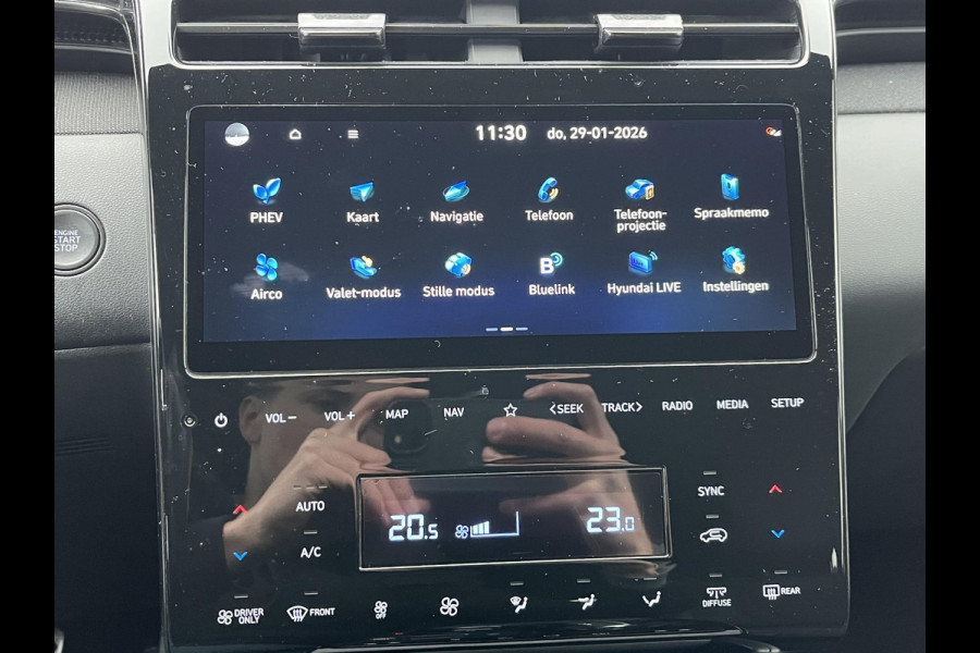 Hyundai Tucson 1.6 T-GDI PHEV N Line 4WD | SUPER COMPLEET| MEM. STOEL| ACHTERBANK VERWARMING| ELEK. ACHTERKLEP| 360 CAMERA| STOEL VENTILATIE| STUUR VERWARMING| DODE HOEK| ADAPTIVE CRUISE CONTROL| ETC...