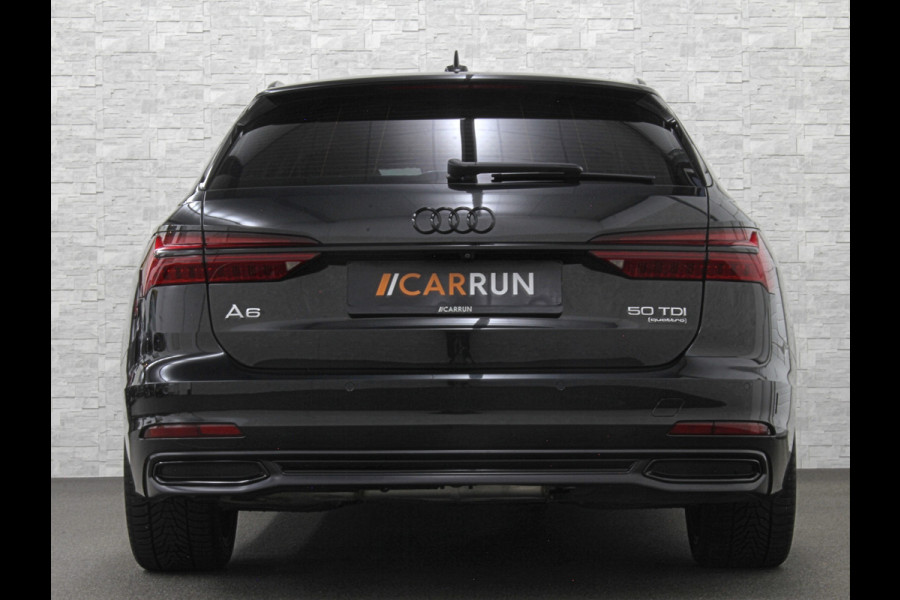 Audi A6 Avant 50 TDI Quattro | 360 Camera | ACC | Leder | Trekhaak | Stuurverwarming | LED | 20'' | Virtual-Cockpit | Carplay | Getint Glas | Sportstoelen | Stoelverwarming |