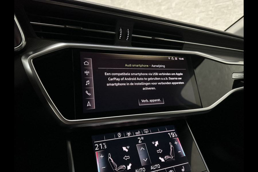 Audi A6 Avant 50 TDI Quattro | 360 Camera | ACC | Leder | Trekhaak | Stuurverwarming | LED | 20'' | Virtual-Cockpit | Carplay | Getint Glas | Sportstoelen | Stoelverwarming |