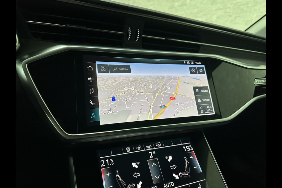 Audi A6 Avant 50 TDI Quattro | 360 Camera | ACC | Leder | Trekhaak | Stuurverwarming | LED | 20'' | Virtual-Cockpit | Carplay | Getint Glas | Sportstoelen | Stoelverwarming |