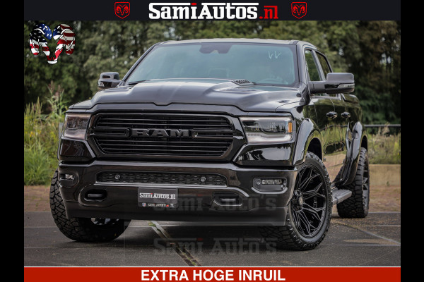 Dodge Ram 1500 LARAMIE SPORT | HEMI 5.7 V8 4x4 | LPG | Grootscherm 12" | LARAMIE PERFORMANCE | ZWART | CREWCAB 5'7 | GRIJSKENTEKEN | DUBBELE CABINE | 5 Persoons | VOORRAAD NR 2573 - 6545