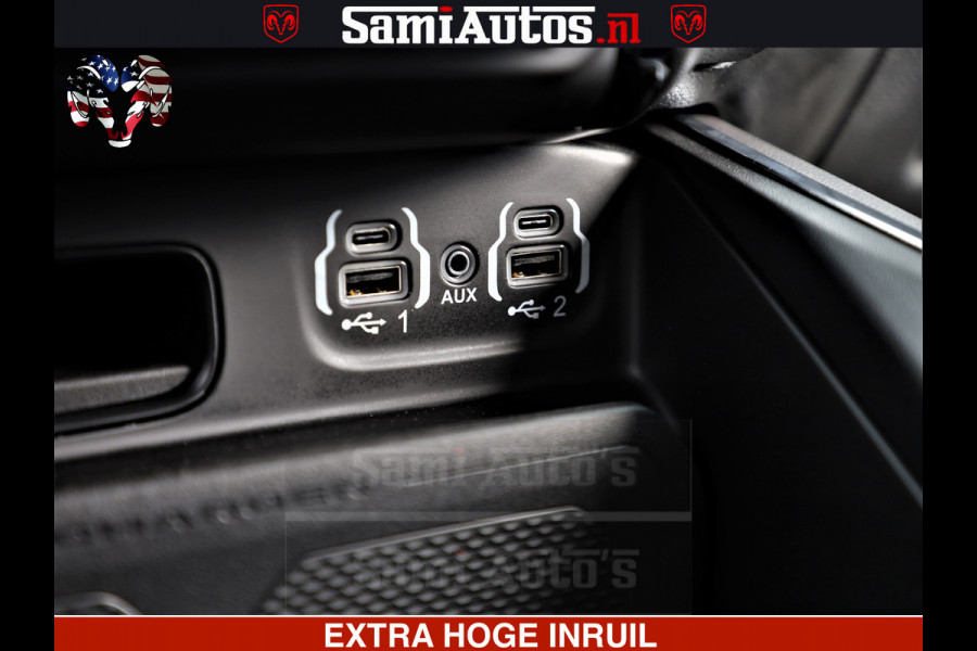 Dodge Ram 1500 LARAMIE SPORT | HEMI 5.7 V8 4x4 | LPG | Grootscherm 12" | LARAMIE PERFORMANCE | ZWART | CREWCAB 5'7 | GRIJSKENTEKEN | DUBBELE CABINE | 5 Persoons | VOORRAAD NR 2573 - 6545
