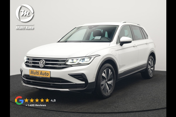 Volkswagen Tiguan 1.4 TSI eHybrid Elegance Plug In Hybrid 245pk Dealer O.H. PHEV | Trekhaak Af Fabriek | Adaptive Cruise | Head Up | Camera | Alcantara Comfortstoelen Verwarmd | Sfeerverlichting | IQ Light | Apple Carplay | Virtual | Blis | Navigatie | DAB |