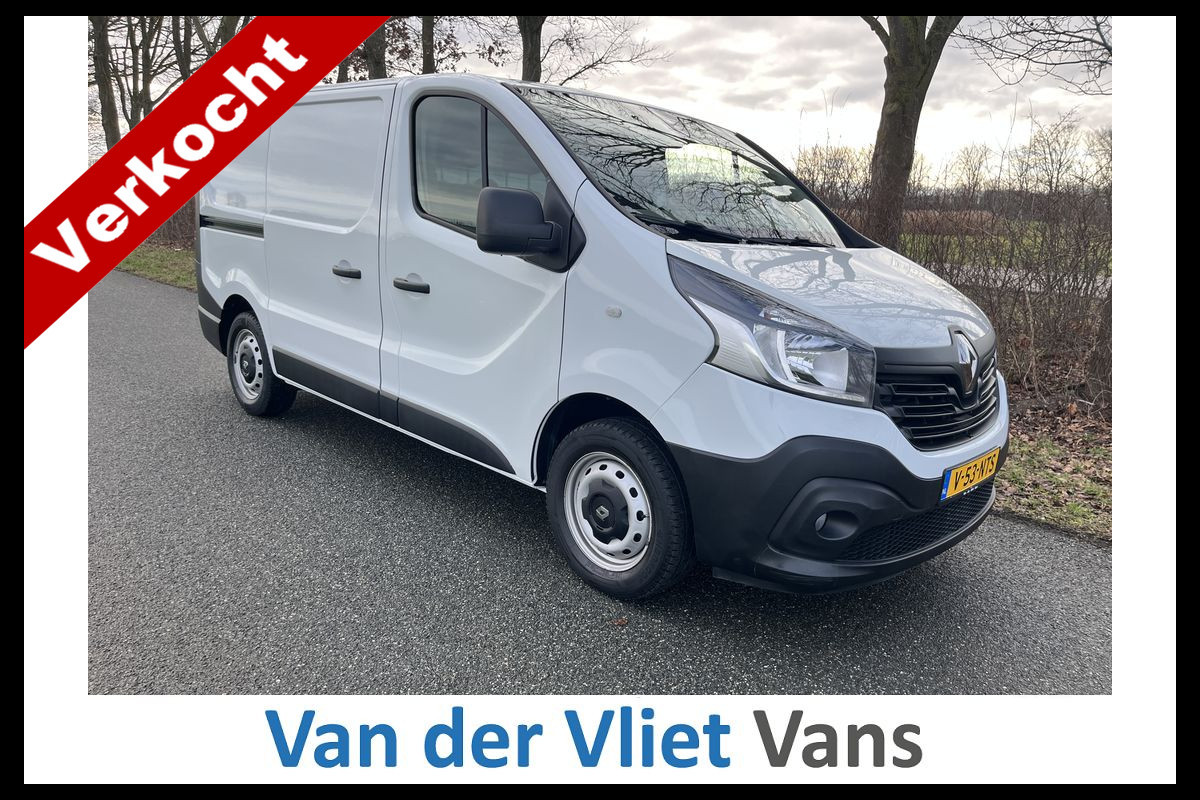 Renault Trafic 1.6 dCi 126pk E6 Comfort 3-zits BPM Vrij! Lease €296 p/m, Airco, Trekhaak, PDC, 2x Schuifdeur, Cruise controle, Onderhoudshistorie aanwezig