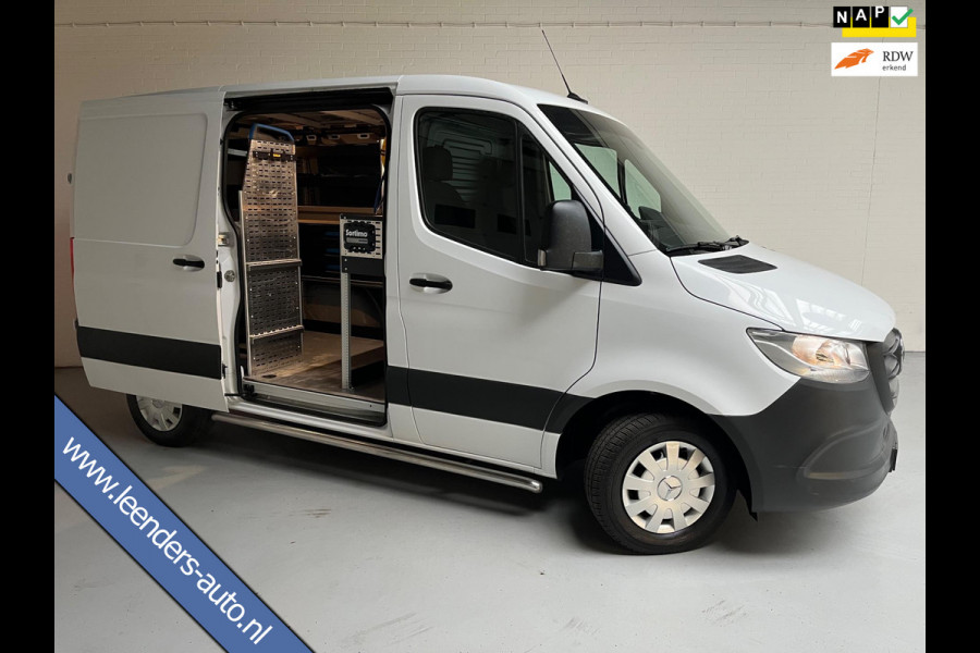 Mercedes-Benz Sprinter SERVICEWAGEN 314 2.2 CDI 140PK euro6 L1H1 Sortimo inrichting, 2xschuifdeur, M-bux, Laadkraan RIJKLAARPRIJS!