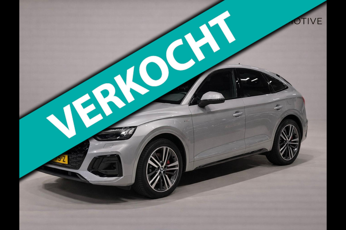 Audi Q5 Sportback 50 TFSIe 3x S-Line, Black Optik, Pano, Virtual Cockpit, Matrix, 360 Cam, Ambiënte Light, Dealer Onderhouden