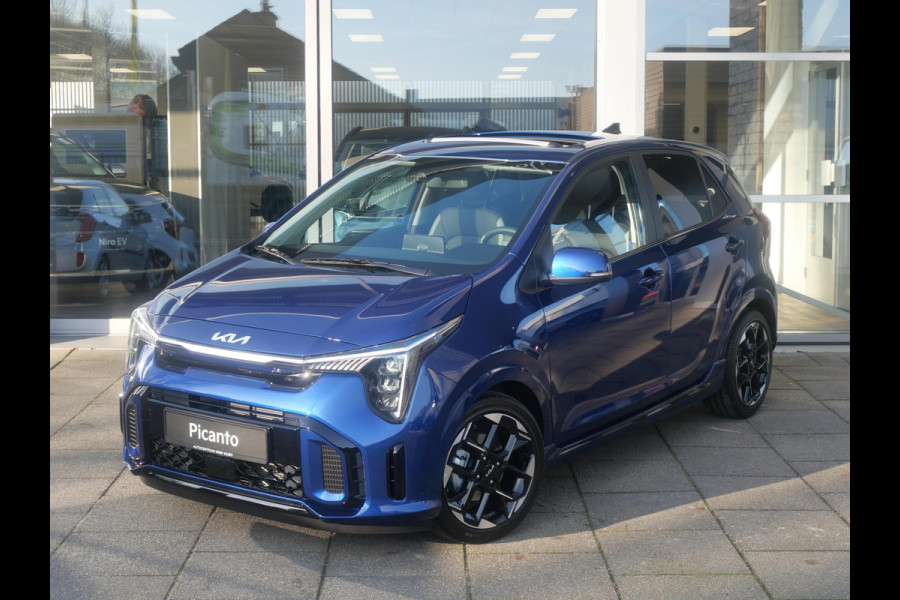 Kia Picanto 1.0 GDi GT-Line | Schuif/kantel | Navi | Stoel/stuurverwarming | Carplay | Camera