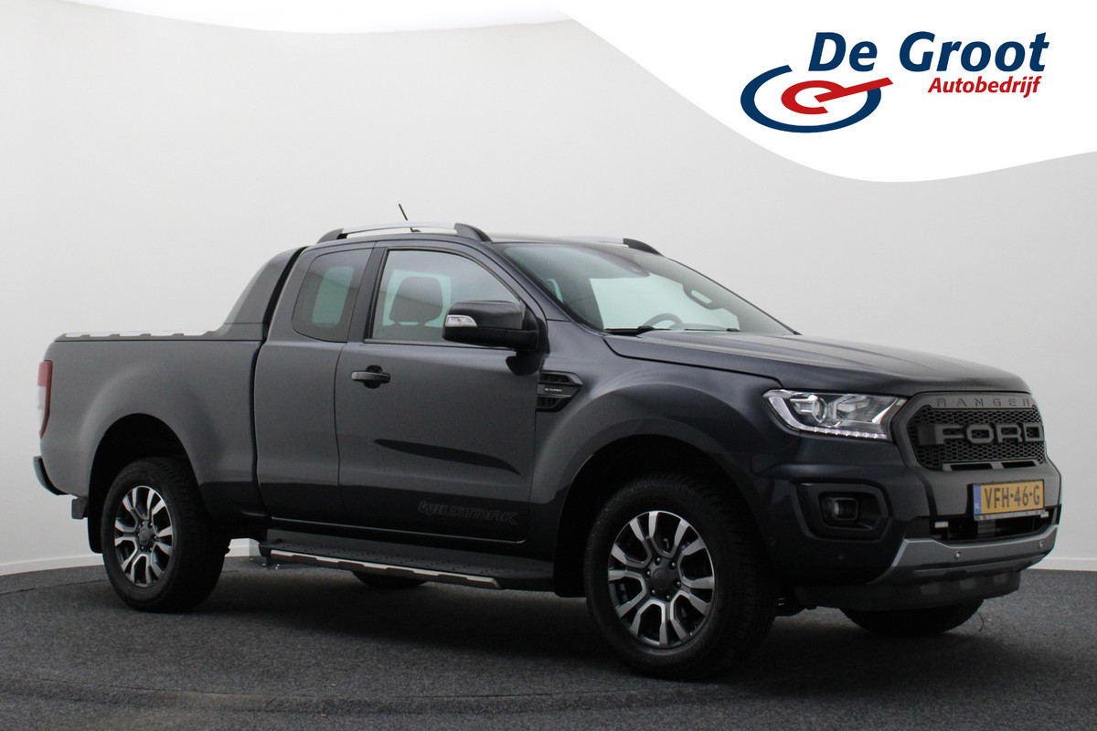 Ford Ranger 2.0 EcoBlue Wildtrak Supercab Leer, ACC, Camera, Apple Carplay, Verwarmde Voorruit, Trekhaak 3500KG