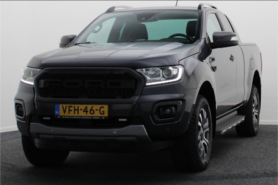 Ford Ranger 2.0 EcoBlue Wildtrak Supercab Leer, ACC, Camera, Apple Carplay, Verwarmde Voorruit, Trekhaak 3500KG