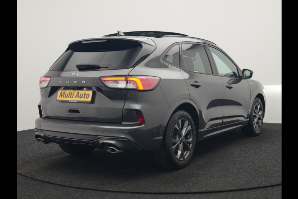 Ford Kuga 1.5 EcoBoost ST-Line 150pk Dealer O.H. | 1800kg Trekgewicht | Trekhaak Af Fabriek | Panodak | Adaptive Cruise | 360 Camera | Sportstoelen & Stuur Verwarmd | Apple Carplay | Keyless | Virtual | Blis | Navigatie | DAB |