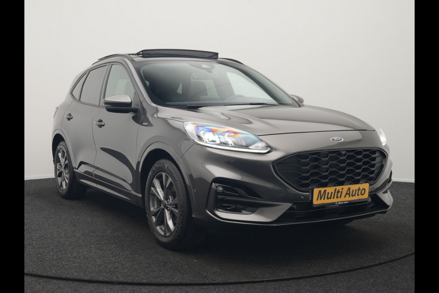 Ford Kuga 1.5 EcoBoost ST-Line 150pk Dealer O.H. | 1800kg Trekgewicht | Trekhaak Af Fabriek | Panodak | Adaptive Cruise | 360 Camera | Sportstoelen & Stuur Verwarmd | Apple Carplay | Keyless | Virtual | Blis | Navigatie | DAB |