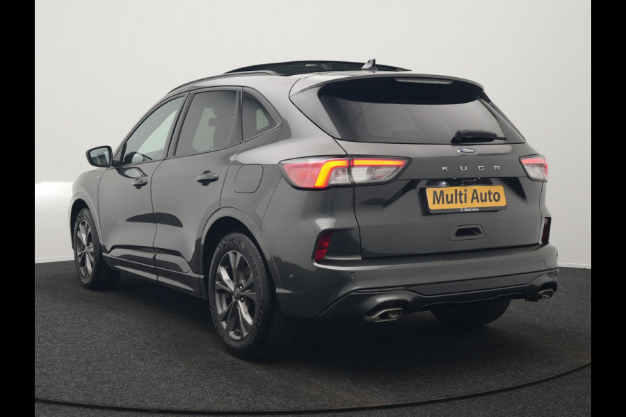 Ford Kuga 1.5 EcoBoost ST-Line 150pk Dealer O.H. | 1800kg Trekgewicht | Trekhaak Af Fabriek | Panodak | Adaptive Cruise | 360 Camera | Sportstoelen & Stuur Verwarmd | Apple Carplay | Keyless | Virtual | Blis | Navigatie | DAB |