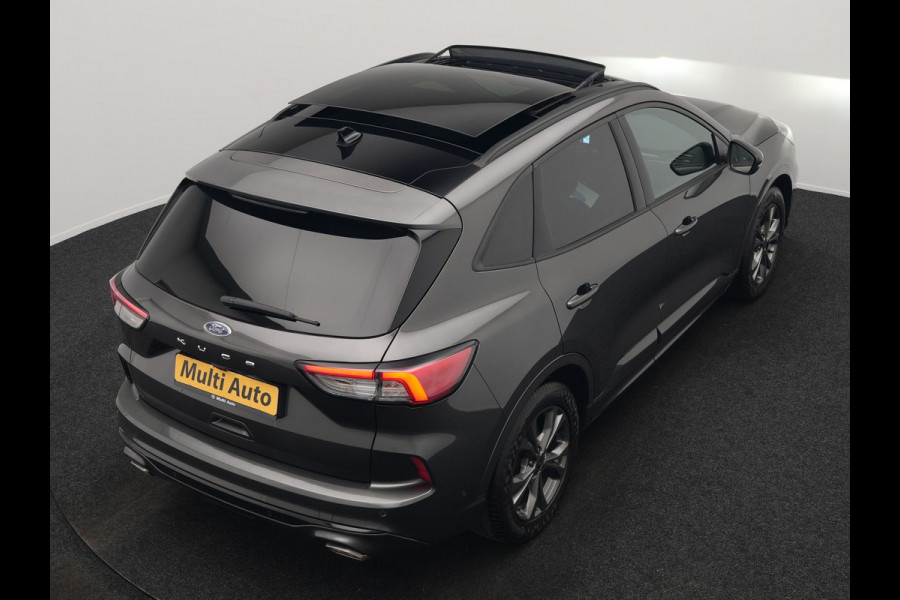 Ford Kuga 1.5 EcoBoost ST-Line 150pk Dealer O.H. | 1800kg Trekgewicht | Trekhaak Af Fabriek | Panodak | Adaptive Cruise | 360 Camera | Sportstoelen & Stuur Verwarmd | Apple Carplay | Keyless | Virtual | Blis | Navigatie | DAB |