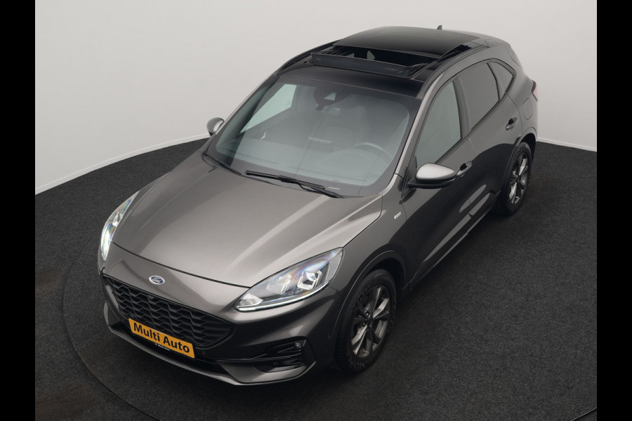 Ford Kuga 1.5 EcoBoost ST-Line 150pk Dealer O.H. | 1800kg Trekgewicht | Trekhaak Af Fabriek | Panodak | Adaptive Cruise | 360 Camera | Sportstoelen & Stuur Verwarmd | Apple Carplay | Keyless | Virtual | Blis | Navigatie | DAB |