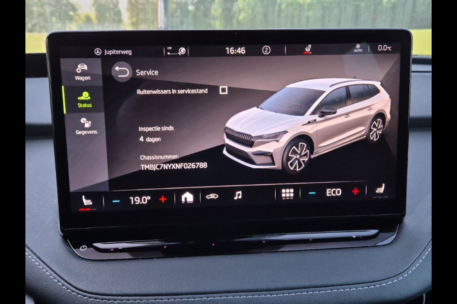 Škoda ENYAQ iV 80 Sportline soh 93% Stoelverw Warmptepomp Virtual Cam Carplay