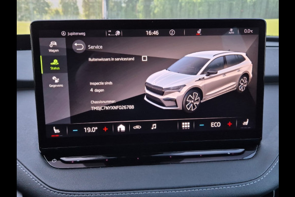 Škoda ENYAQ iV 80 Sportline soh 93% Stoelverw Warmptepomp Virtual Cam Carplay