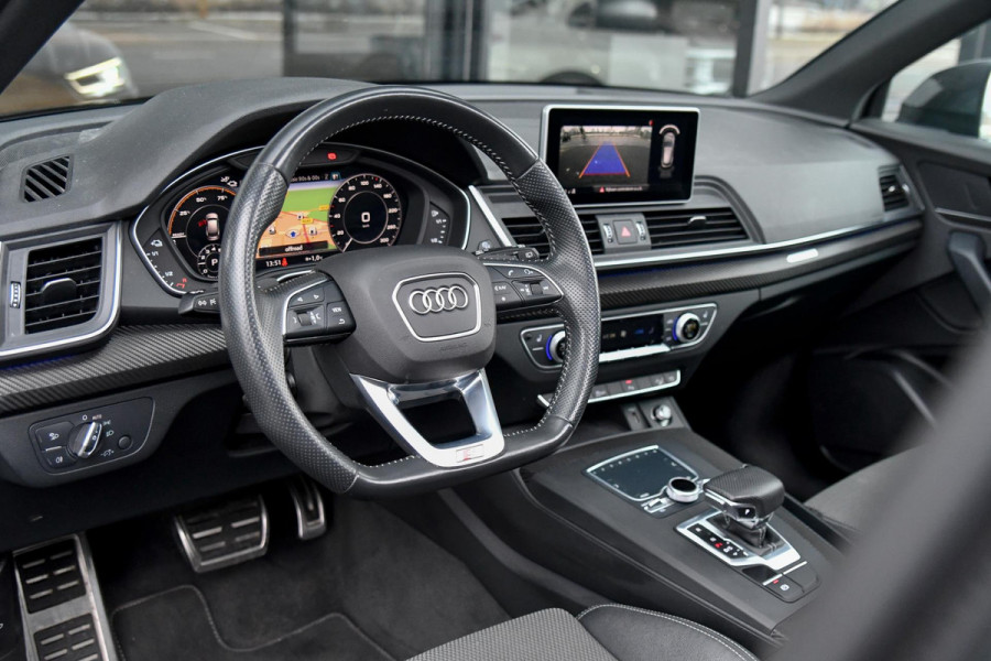 Audi Q5 50 TFSI e quattro S edition. Pano, Carbon, Sfeer, Camera, Virtual, Keyless, Matrix, 22'', Trekhaak!