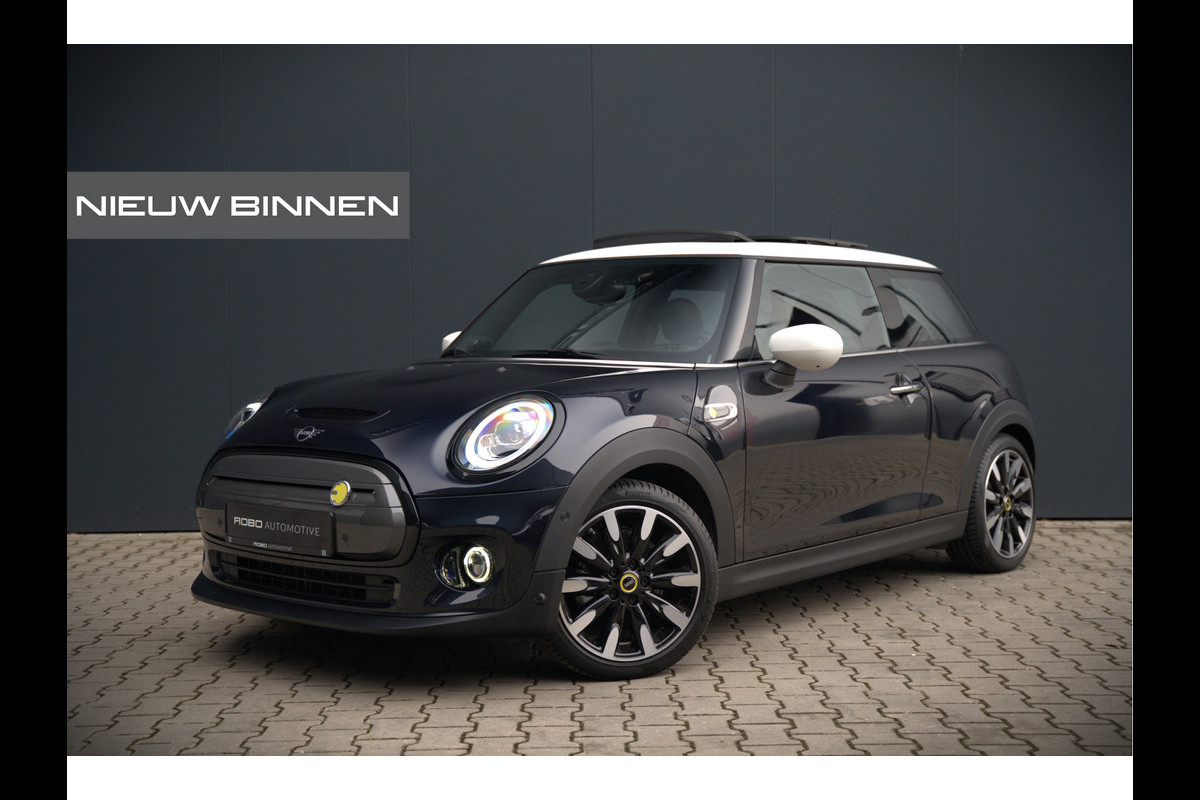 MINI Mini Electric Yours 33 kWh | Panoramadak | Harman Kardon | Head-Up Display | Union Jack | Stoelverwarming | Keyless | Apple Carplay | Navigatie | Camera | Parkeersensoren | Warmtepomp | Leer | Cruise Control | DAB |