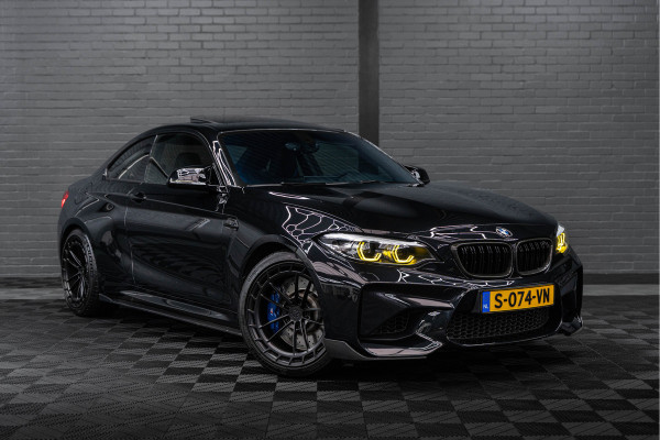 BMW 2 Serie Coupé M2 DCT | NOVA PERFORMANCE 19 INCH CUSTOM WHEELS | CS STOELEN | CS STUUR | CARBON INTERIEUR EN EXTERIEUR| voorzien van Target Blu Eye 2 en Laser Track Flare