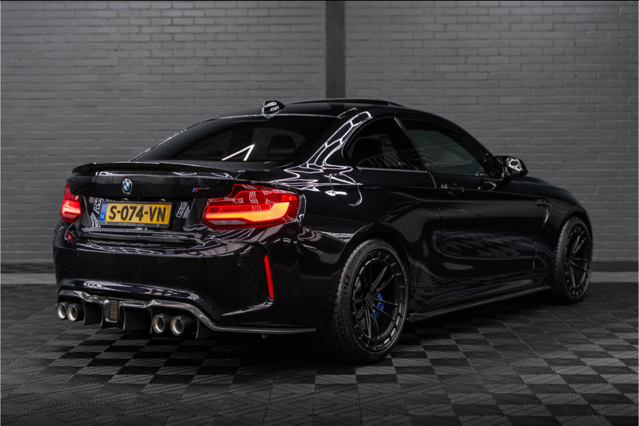 BMW 2 Serie Coupé M2 DCT | NOVA PERFORMANCE 19 INCH CUSTOM WHEELS | CS STOELEN | CS STUUR | CARBON INTERIEUR EN EXTERIEUR| voorzien van Target Blu Eye 2 en Laser Track Flare