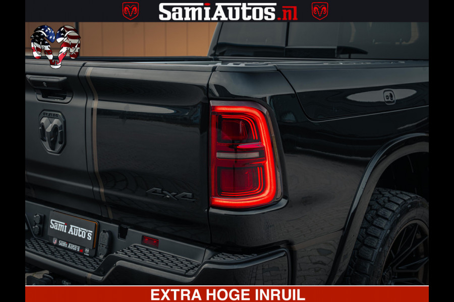 Dodge Ram 1500 Limited Night H.O 540HP 706Nm | Massage + Full Option | De Meest Luxe en Volle Pick-Up in zijn Klasse | Comfortabele Dubbele Cabine met Royale 5 Zitplaatsen | BPM vrij | Nu Leverbaar uit Voorraad | Voorraad Nr 2353 - 5412