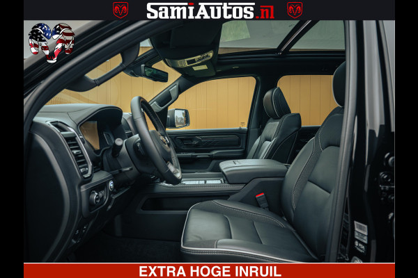 Dodge Ram 1500 Limited Night H.O 540HP 706Nm | Massage + Full Option | De Meest Luxe en Volle Pick-Up in zijn Klasse | Comfortabele Dubbele Cabine met Royale 5 Zitplaatsen | BPM vrij | Nu Leverbaar uit Voorraad | Voorraad Nr 2353 - 5412