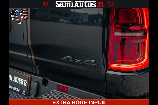 Dodge Ram 1500 Limited Night H.O 540HP 706Nm | Massage + Full Option | De Meest Luxe en Volle Pick-Up in zijn Klasse | Comfortabele Dubbele Cabine met Royale 5 Zitplaatsen | BPM vrij | Nu Leverbaar uit Voorraad | Voorraad Nr 2353 - 5412