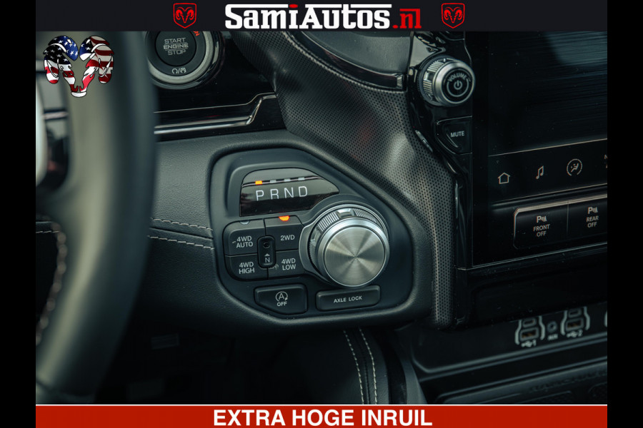 Dodge Ram 1500 Limited Night H.O 540HP 706Nm | Massage + Full Option | De Meest Luxe en Volle Pick-Up in zijn Klasse | Comfortabele Dubbele Cabine met Royale 5 Zitplaatsen | BPM vrij | Nu Leverbaar uit Voorraad | Voorraad Nr 2353 - 5412